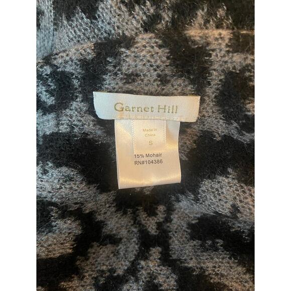 Garnet Hill Mohair Blend Open Front Cardigan Fringe Hem Women Sz Small - Picture 10 of 12